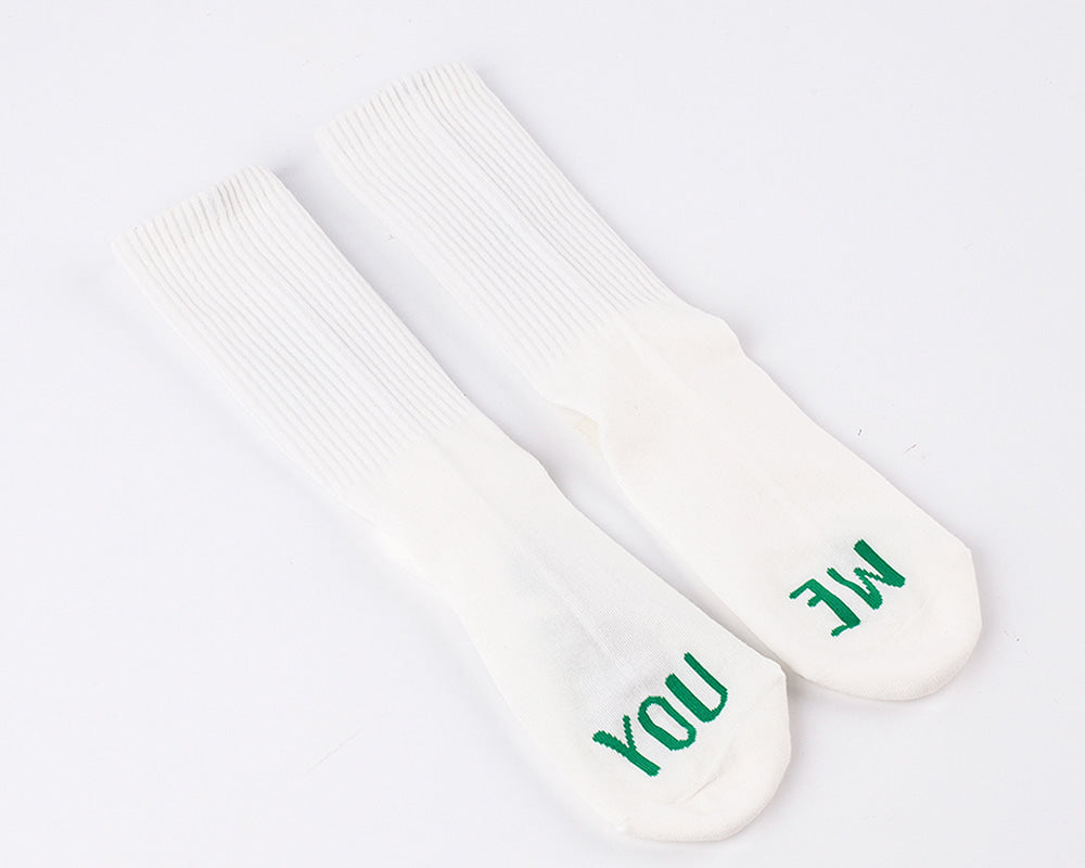 Men's "HOPE" Athletic Socks - White
