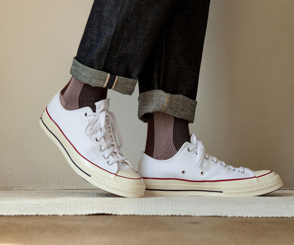 Men's BLanCHE Socks - Beige, Brown, & Charcoal