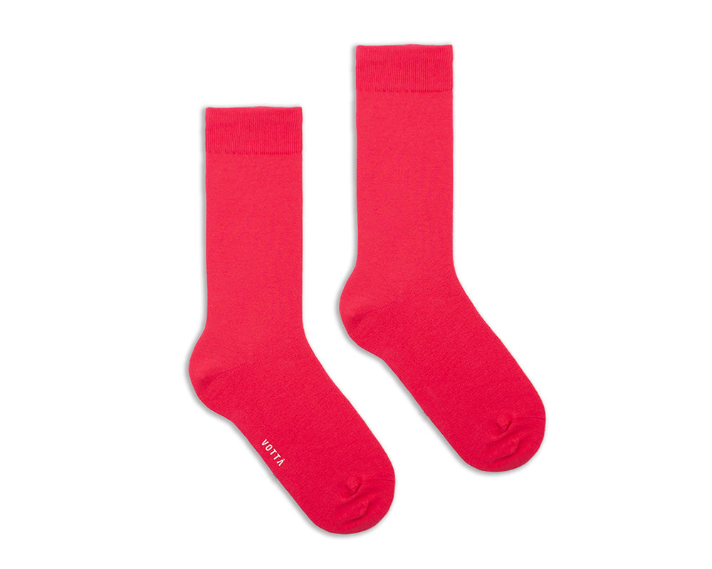 Women's Solid Socks - Magenta