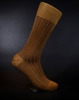 Men's Herringbone Socks - Mustard & Java