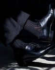 Two-Tone Ribbed - Black/Grey - Votta Socks