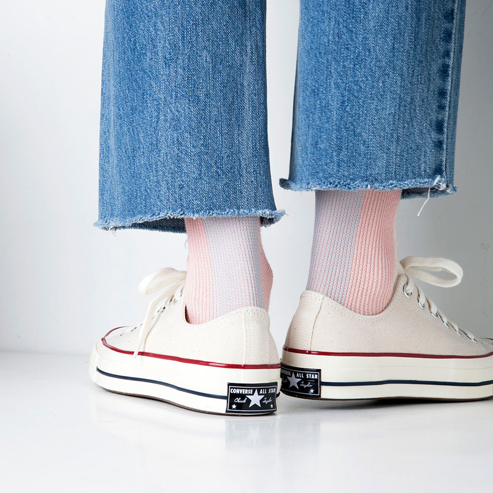Women's BLanCHE Socks - Pastel Pink, Purple, & Cream