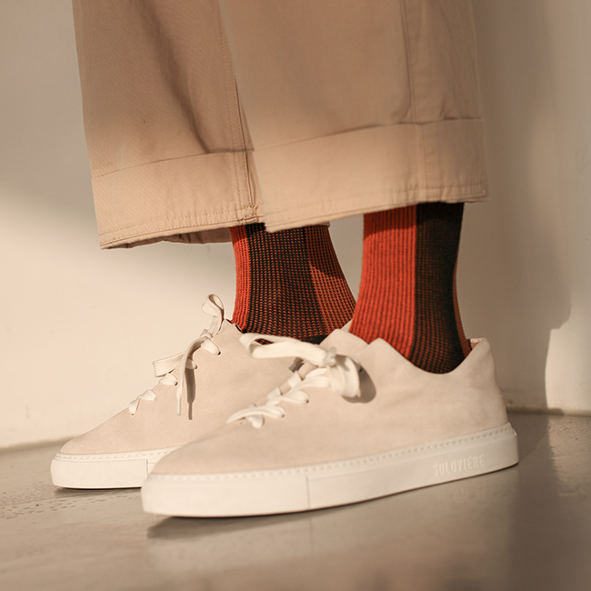 Women's BLanCHE Socks - Forest Green & Orange