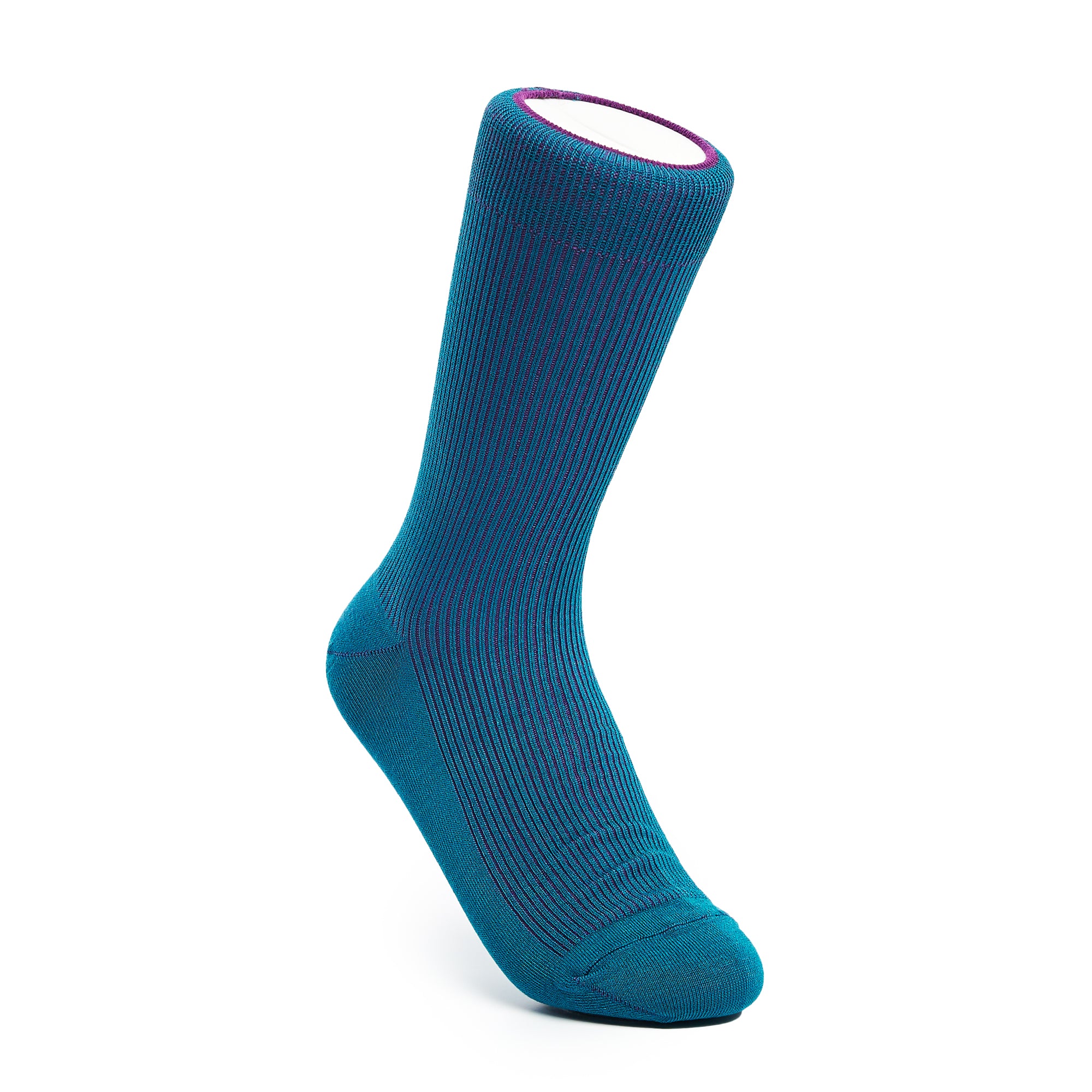 Two-Tone Ribbed - Blue/Purple - Votta Socks