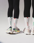 Men's "LOVE/HOPE" Athletic Socks - White