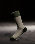 Women's Houndstooth Socks - Green & Ivory