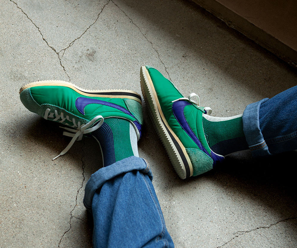 Men&#39;s BLanCHE Socks - Green, Ivory, &amp; Navy