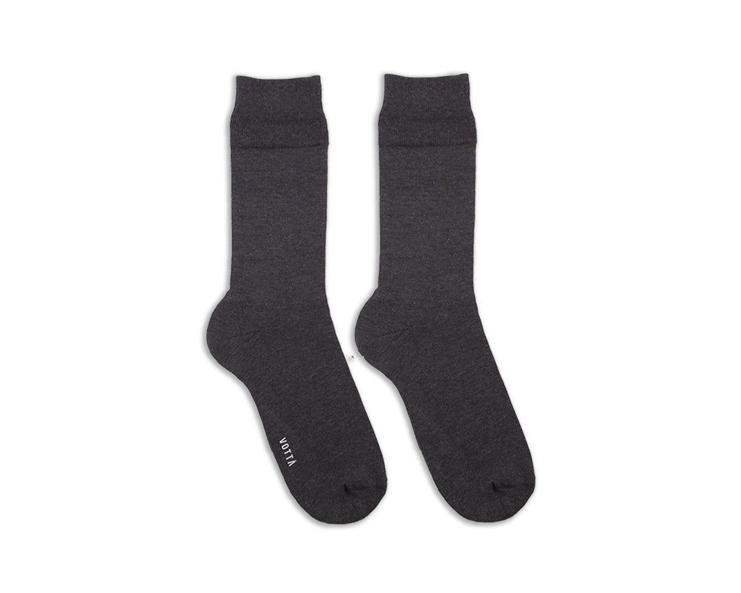 Men's Charcoal Dress Socks Votta Socks Men's Charcoal Dress Socks Votta Socks