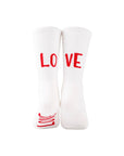 Men's "LOVE" Athletic Socks - White