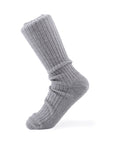 Ribbed Melange Socks - Monument (Gray)