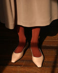 Women's Houndstooth Socks - Orange & Black
