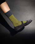 Women's Houndstooth Socks - Gray & Yellow