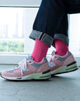 Men's Ribbed Socks - Pink