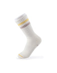Women's Vintage Stripe Socks - Yellow, Brown, & Cream