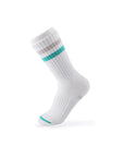 Men's Vintage Stripe Socks - Silver, Mint, & White