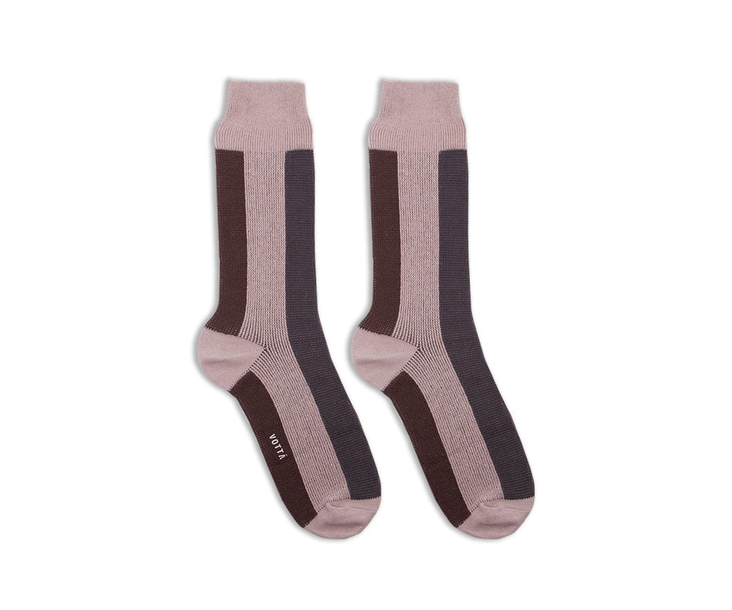 Men&#39;s BLanCHE Socks - Beige, Brown, &amp; Charcoal