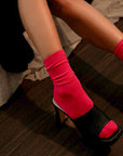 Women's Solid Socks - Magenta