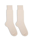 Men's Ribbed Socks - Vanilla Cream