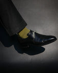 Men's Houndstooth Socks - Gray & Yellow