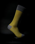Men's Houndstooth Socks - Gray & Yellow