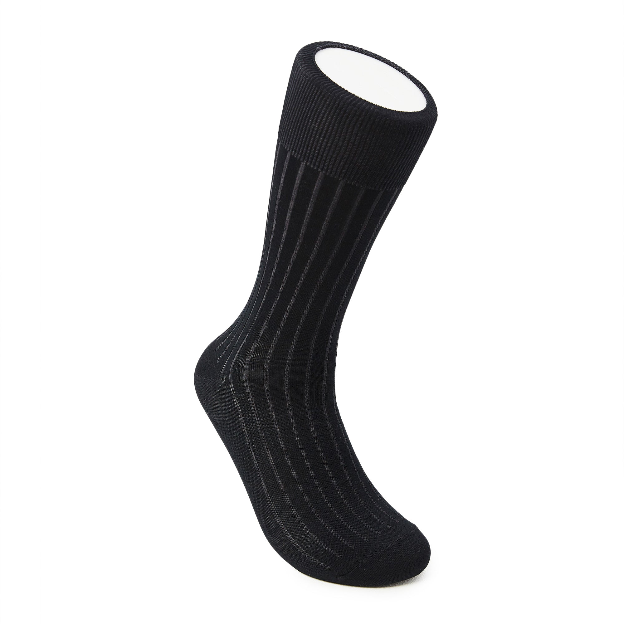 Two-Tone Ribbed - Black/Grey - Votta Socks