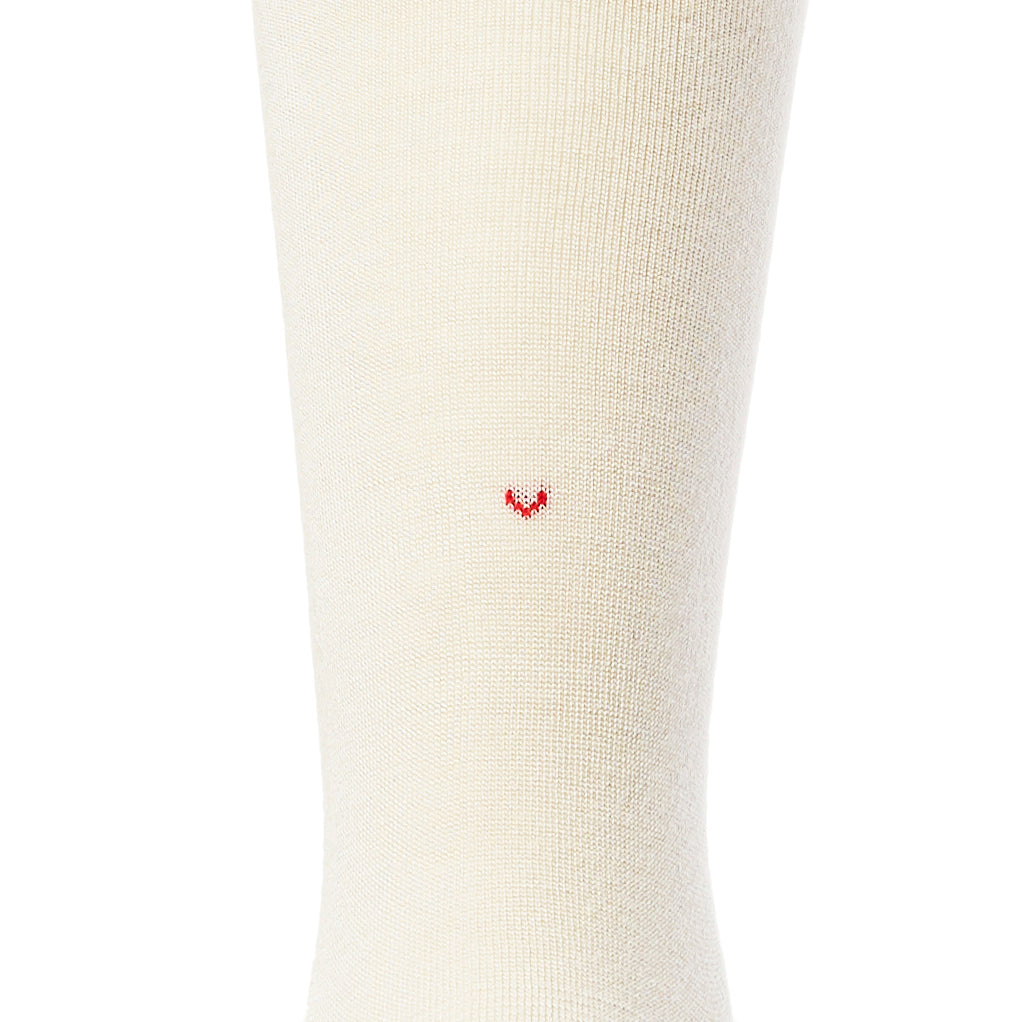 Solid Love Heart - Light Beige - Votta Socks