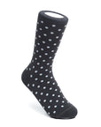 Women's Polka Dot Patterned Socks - Gray & White