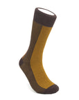 Men's BLanCHE Brown & Yellow Socks
