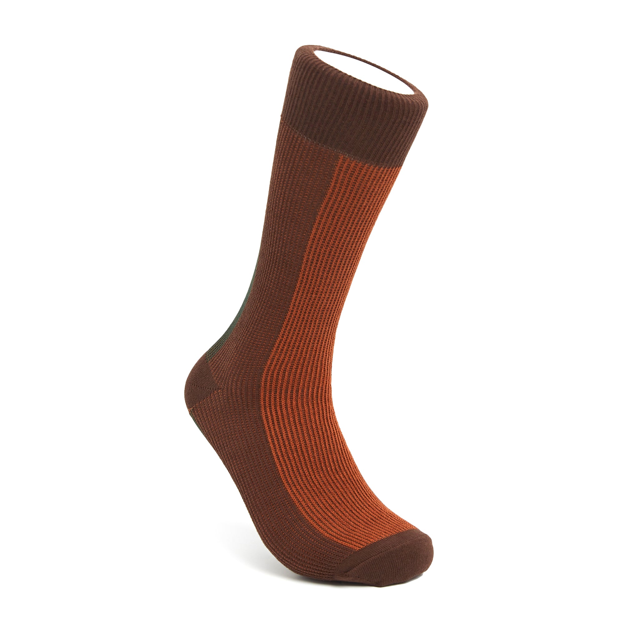 Men&#39;s BLanCHE Socks - Brown, Orange, &amp; Green