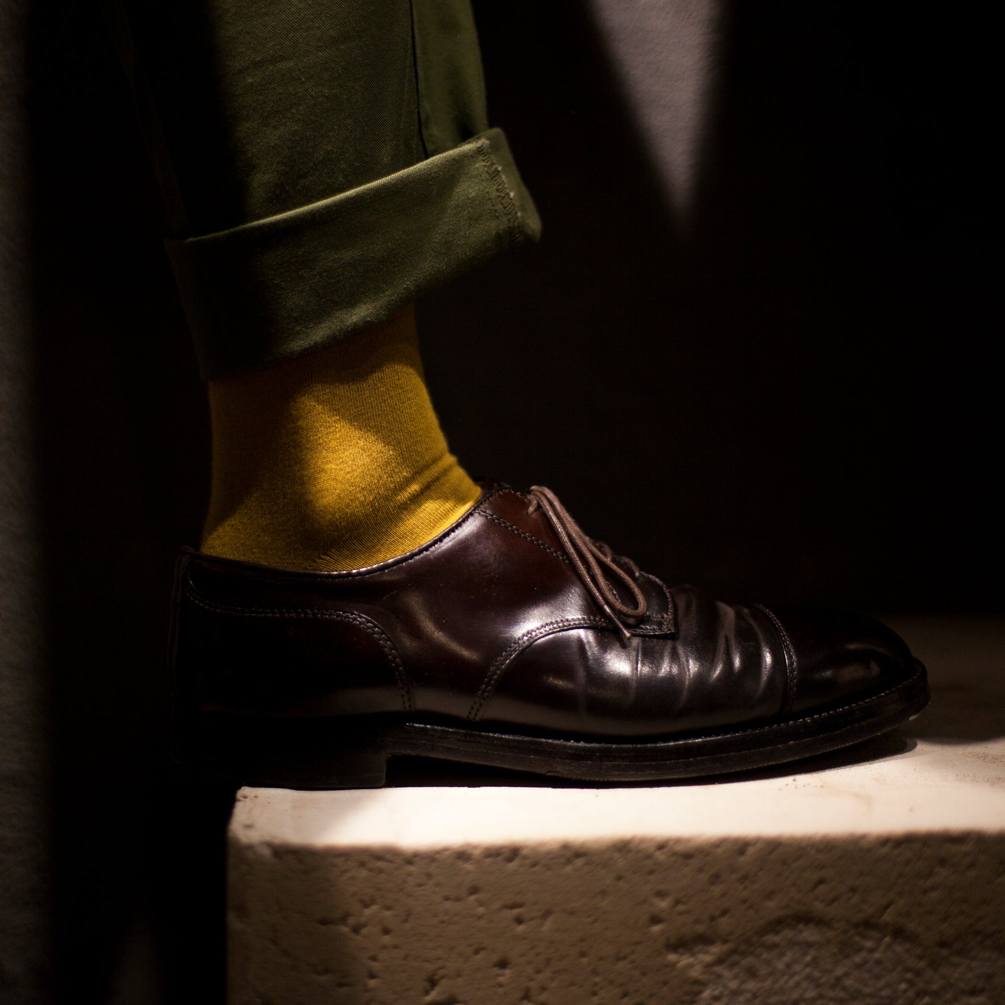 Men&#39;s Solid Socks - Dried Tobacco