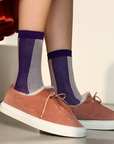 Women's BLanCHE Socks - Purple, White, & Rose