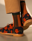 Women's BLanCHE Socks - Forest Green & Orange