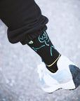 Men's Love You This Much Athletic Black Socks