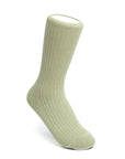 Women's Cotton Ribbed Socks - Smoky Green