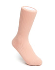 Women's Cotton Ribbed Socks - Apricot