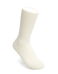 Women's Cotton Ribbed Socks - Vanilla Cream