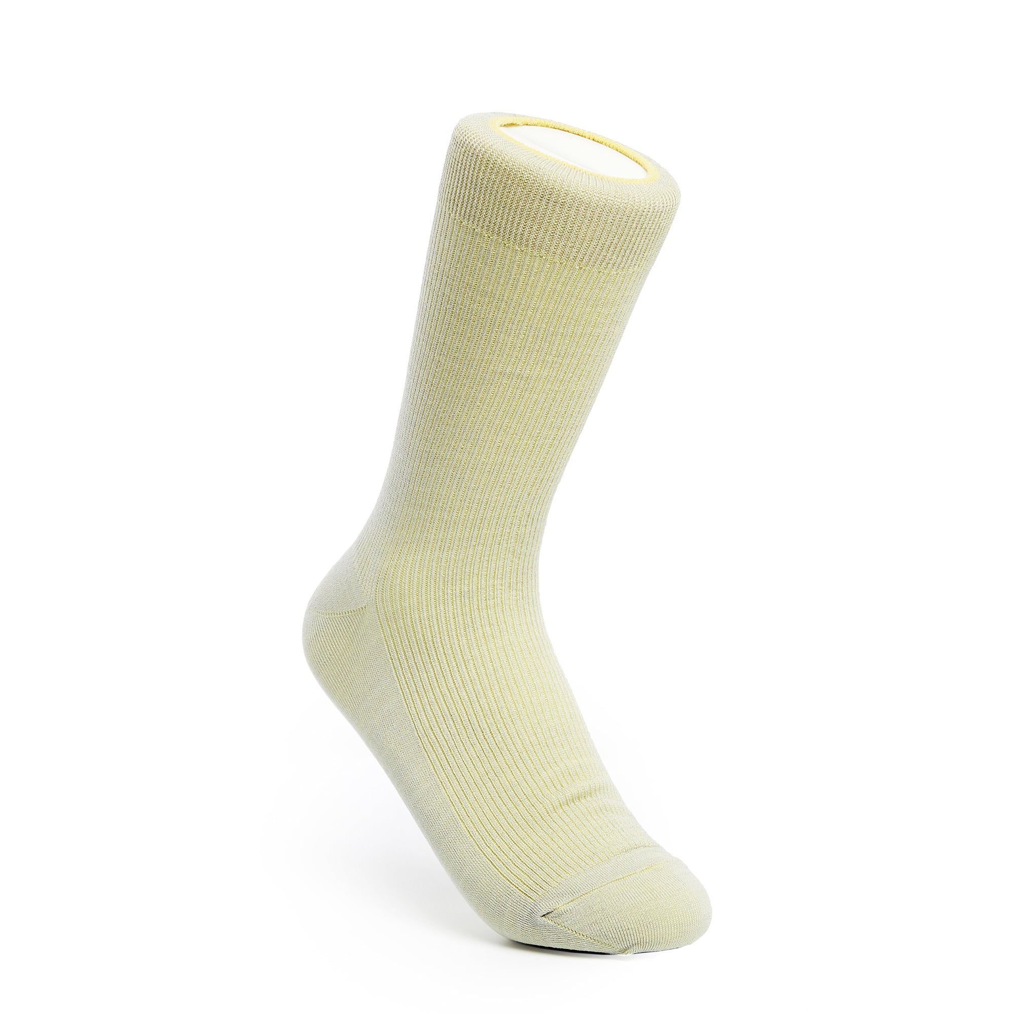 Two-Tone Ribbed - Gray/Yellow - Votta Socks