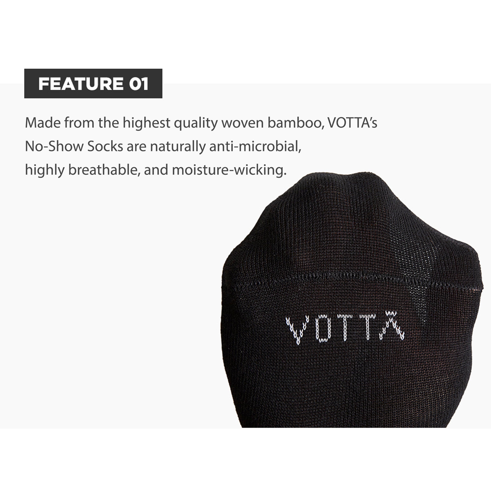 White No Show Women - Votta Socks